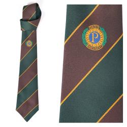 Past President's Tie Style 1A - Green and Brown