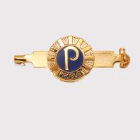 Members Lapel 'P' Badge Gold