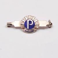 Members Lapel 'P' Badge Silver