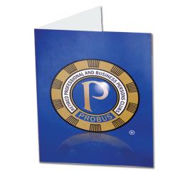 Probus Greeting Card Dark Blue